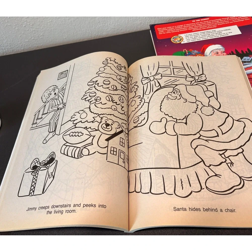 Creative Child Press Coloring Books Kids OS Multi Like New Vintage Christmas 2pk